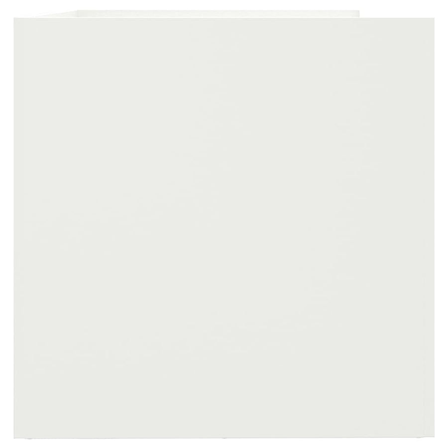 Planter White 62x40x39 cm Steel