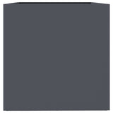 Planter Anthracite 62x40x39 cm Steel - Rear View