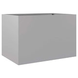 Planter Silver 62x40x39 cm Galvanised Steel - 45-Degree Angle