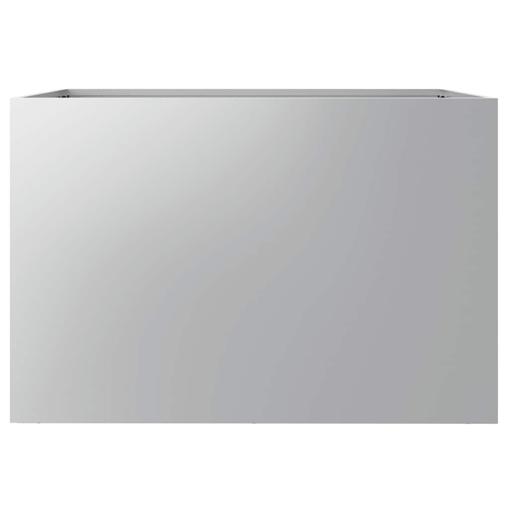 Planter Silver 62x40x39 cm Galvanised Steel