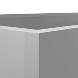 Planter Silver 62x40x39 cm Galvanised Steel - Extra Image