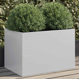 Planter Silver 62x40x39 cm Galvanised Steel