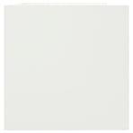 Planter White 62x47x46 cm Steel