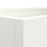 Planter White 62x47x46 cm Steel