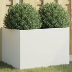 Planter White 62x47x46 cm Steel