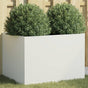 Planter White 62x47x46 cm Steel