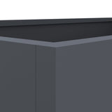 Planter Anthracite 62x47x46 cm Steel - Low Angle