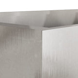 Planter Silver 62x47x46 cm Stainless Steel - Extra Image