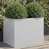 Planter Silver 62x47x46 cm Galvanised Steel