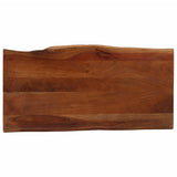 Coffee Table Honey Brown 110x55x40 cm Solid Wood Acacia - Top-Down View