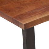 Coffee Table Honey Brown 110x55x40 cm Solid Wood Acacia - 45-Degree Angle