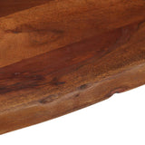 Coffee Table Honey Brown 110x55x40 cm Solid Wood Acacia - Rear View