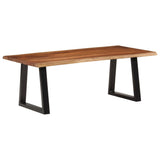 Coffee Table Honey Brown 110x55x40 cm Solid Wood Acacia - Extra Image