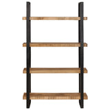 Bookcase 4-Tier 110x40x180 cm Solid Wood Mango and Iron