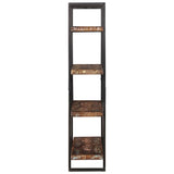 Bookcase 4-Tier 110x40x180 cm Solid Wood Reclaimed and Iron