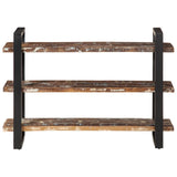 Sideboard 110x40x75 cm Solid Wood Reclaimed and Iron - Top-Down View