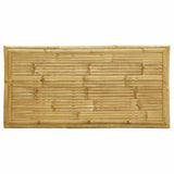 5 Piece Folding Bistro Set with Cream White Cushions Bamboo - Extra Image