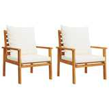 5 Piece Garden Lounge Set with Cushions Solid Wood Acacia