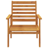 3 Piece Garden Lounge Set Solid Wood Acacia - Rear View