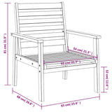 3 Piece Garden Lounge Set Solid Wood Acacia - Extra Image