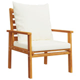 3 Piece Garden Lounge Set with Cushions Solid Wood Acacia - 45-Degree Angle