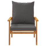 3 Piece Garden Lounge Set with Cushions Solid Wood Acacia