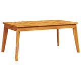 3 Piece Garden Lounge Set with Cushions Solid Wood Acacia - Low Angle