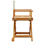 4 Piece Folding Chairs Cream White Fabric