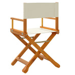 4 Piece Folding Chairs Cream White Fabric
