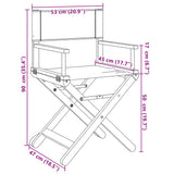 4 pcs Folding Garden Chairs Dark Grey Fabric