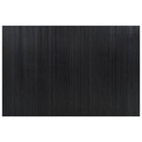 Room Divider Black Width 250 cm Height 165 cm Bamboo - Side View