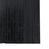 Room Divider Black Width 250 cm Height 165 cm Bamboo - Close-Up Angle