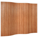 Room Divider Brown Width 250 cm Height 165 cm Bamboo