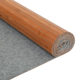Room Divider Brown Width 250 cm Height 165 cm Bamboo