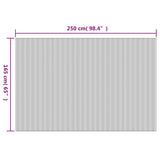 Room Divider Brown Width 250 cm Height 165 cm Bamboo