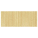 Room Divider Light Natural Width 400 cm Height 165 cm Bamboo - Side View