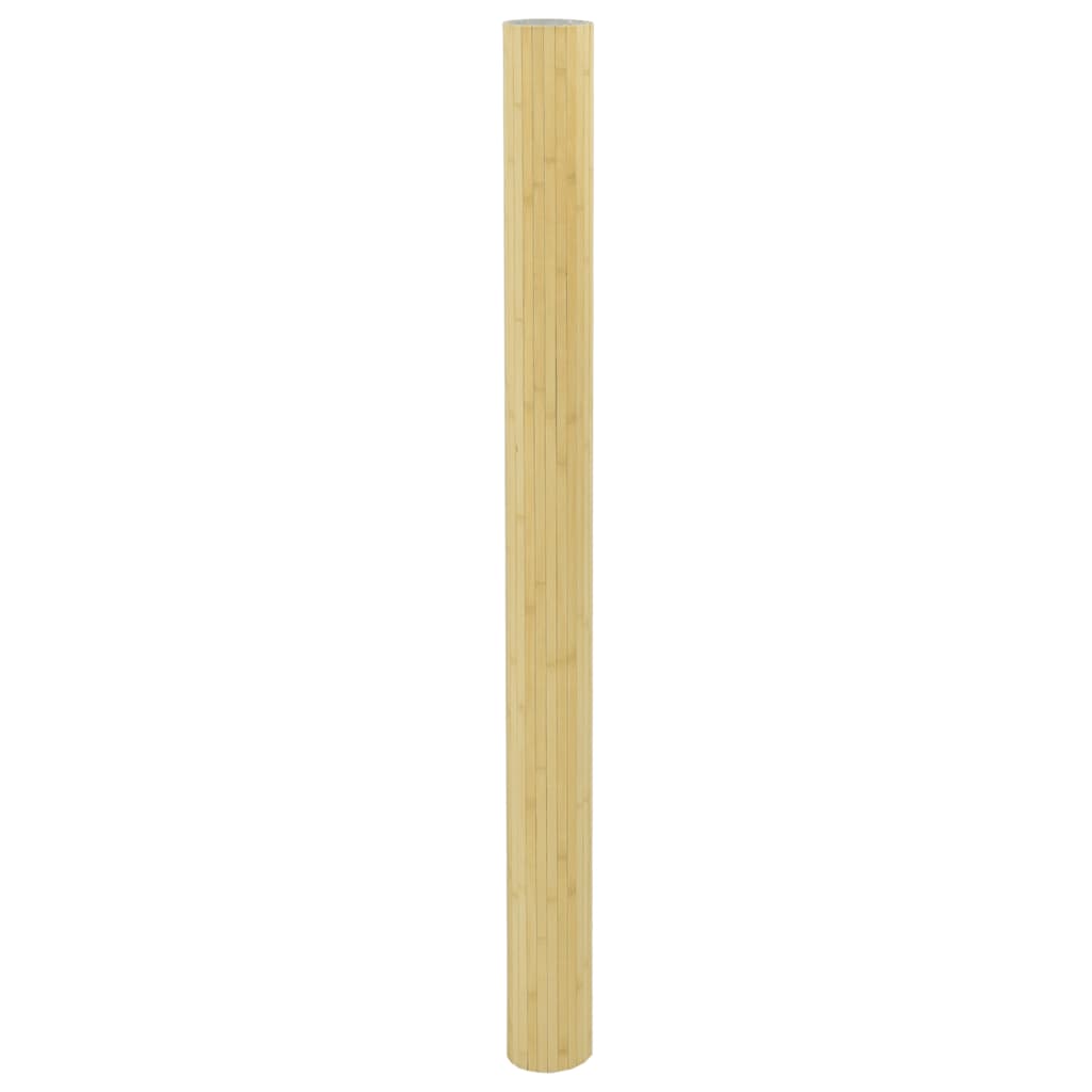 Room Divider Light Natural Width 400 cm Height 165 cm Bamboo
