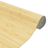 Room Divider Light Natural Width 400 cm Height 165 cm Bamboo - 45-Degree Angle