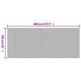 Room Divider Light Natural Width 400 cm Height 165 cm Bamboo - Extra Image