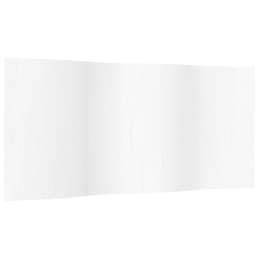 Room Divider White Width 400 cm Height 165 cm Bamboo