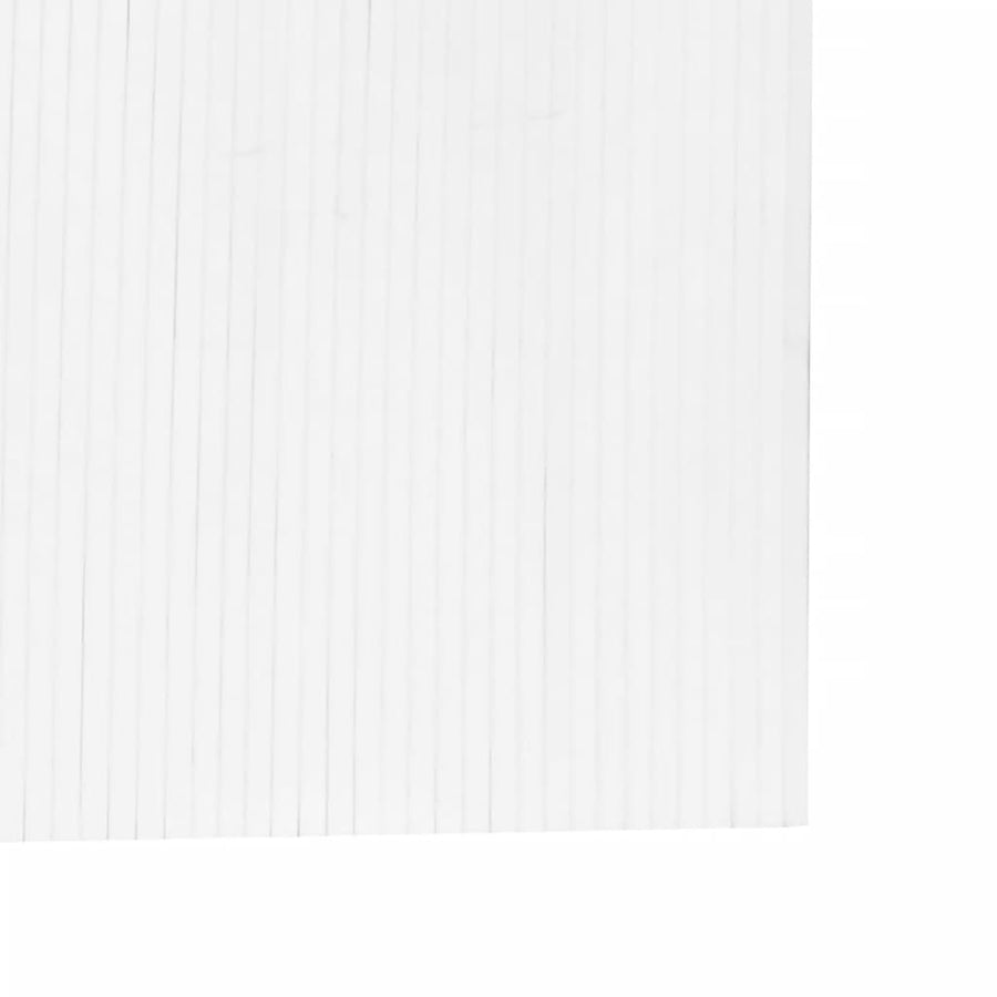 Room Divider White Width 400 cm Height 165 cm Bamboo