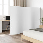 Room Divider White Width 400 cm Height 165 cm Bamboo
