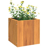 Garden Planter 25x25x25 cm Solid Wood Acacia - Top-Down View