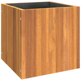 Garden Planter 35x35x35 cm Solid Wood Acacia - Front View