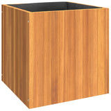 Garden Planter 45x45x45 cm Solid Wood Acacia - Front View