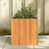Garden Planter 45x45x45 cm Solid Wood Acacia - Side View