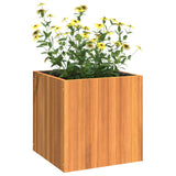 Garden Planter 45x45x45 cm Solid Wood Acacia - Top-Down View