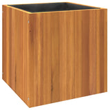 Garden Planter 45x45x45 cm Solid Wood Acacia - Close-Up Angle