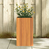 Garden Planter 35x35x60 cm Solid Wood Acacia - Side View