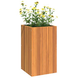 Garden Planter 35x35x60 cm Solid Wood Acacia - Top-Down View